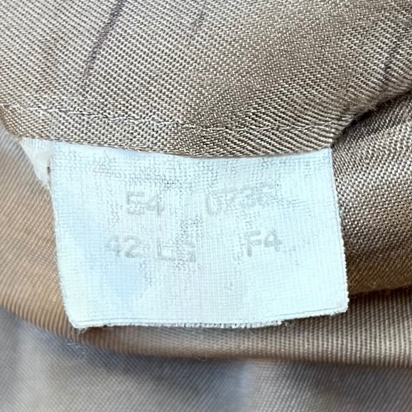 Brooks Brothers Blazer Men's 42L Brown Windowpane Plaid 100% Camel Hair Grandpa‎ - Picture 9 of 12